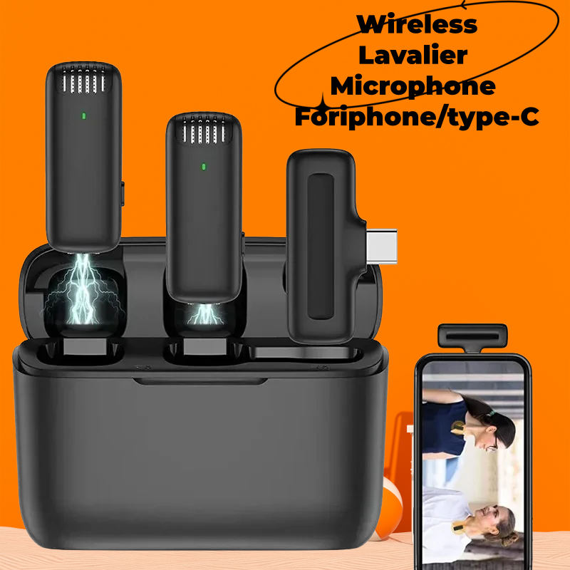 Android Tablet Gaming Accessories - Micrófono Lavalier inalámbrico 2 en 1