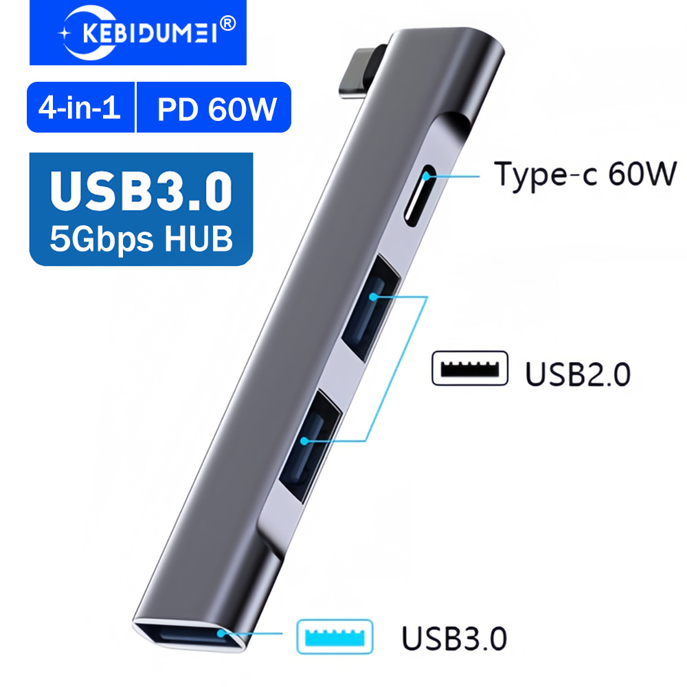 Usb Hub Type C - KEBIDUMEI Hub USB 3,0 de 4
