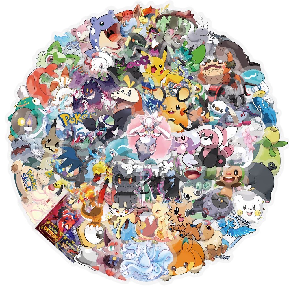 100 Pegatinas Pokémon, Lindas  - Tablet Cute Accessories reseña y precio