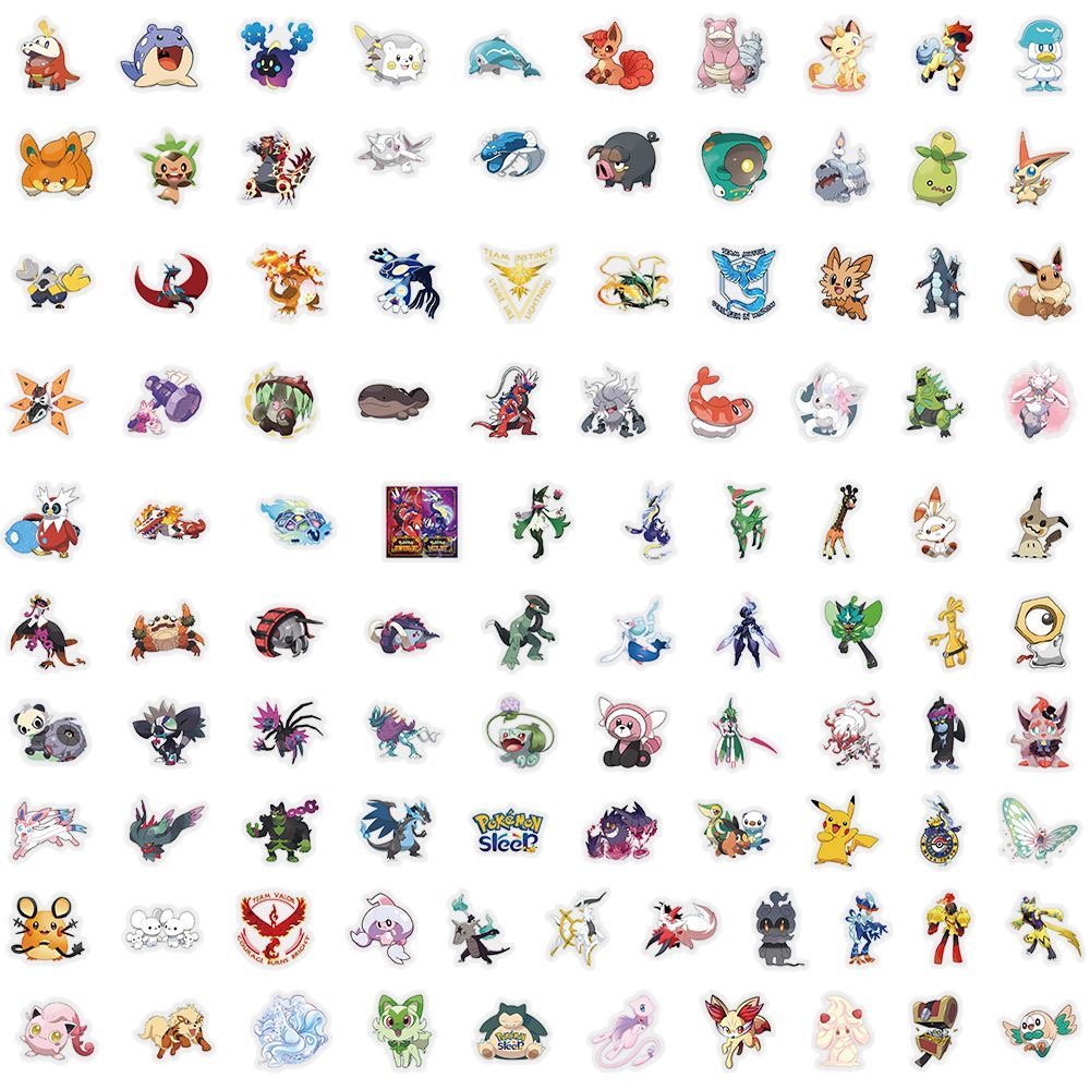 100 Pegatinas Pokémon, Lindas  - Tablet Cute Accessories reseña y precio