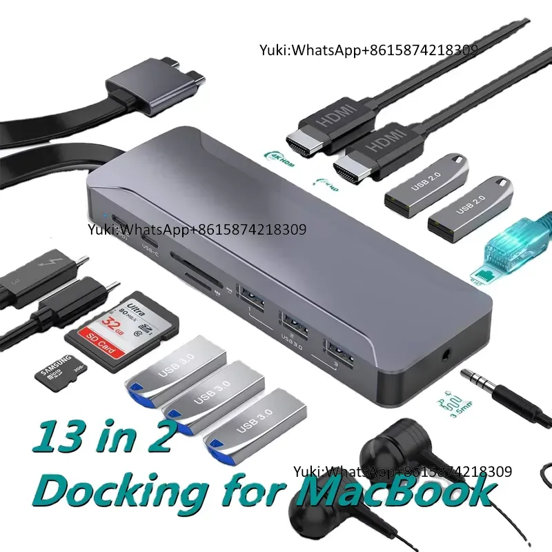 Estación de Acoplamiento con D - Usb Hub Type C reseña y precio
