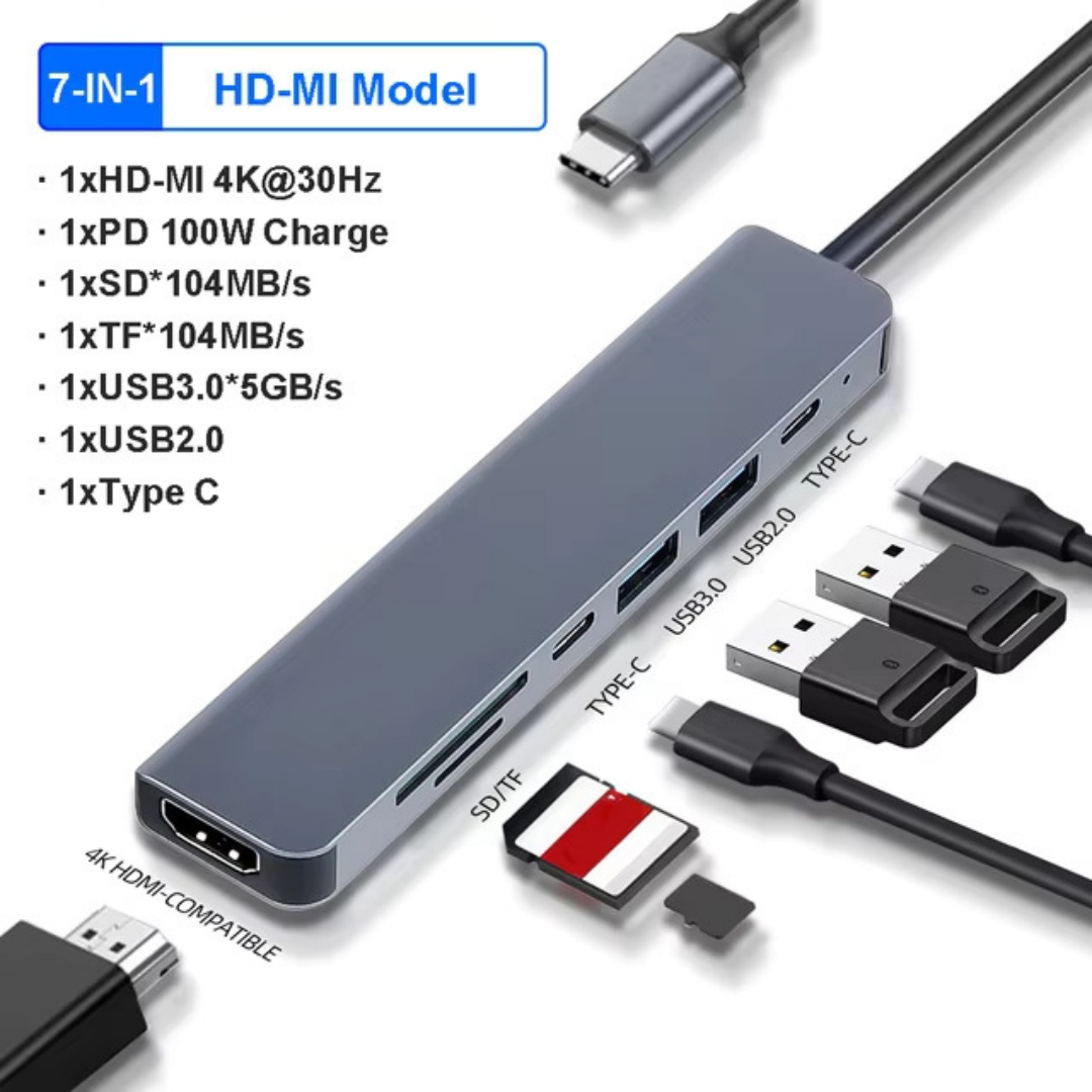 Hub de acoplamiento 4/7/8/11 e - Usb Hub Type C reseña y precio
