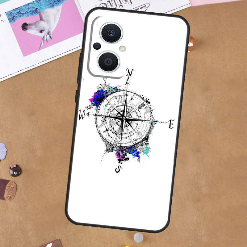 Funda con diseño de brújula pa - Oppo Reno 12 reseña y precio